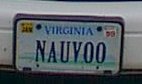 A close-up of the license plate